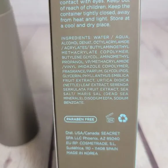 Seacret Hair Spray Hold & Shine Finishing touch 3.4 floz NEW - Picture 4 of 5